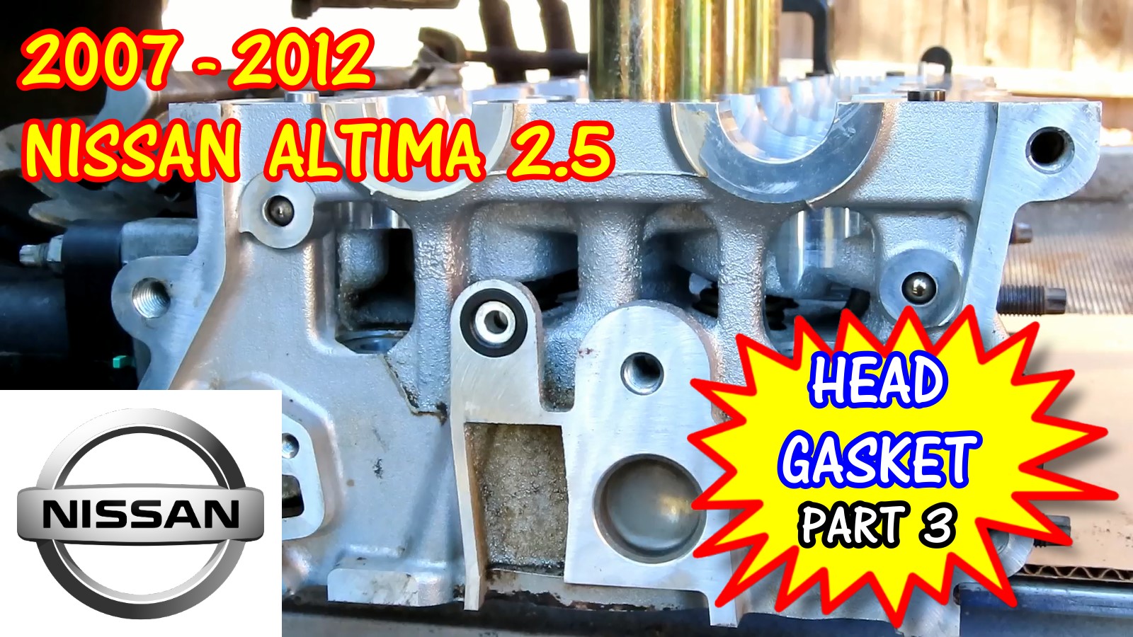 Nissan Rogue Nissan Altima Nissan Sentra Head Gasket Replacement. Part 3