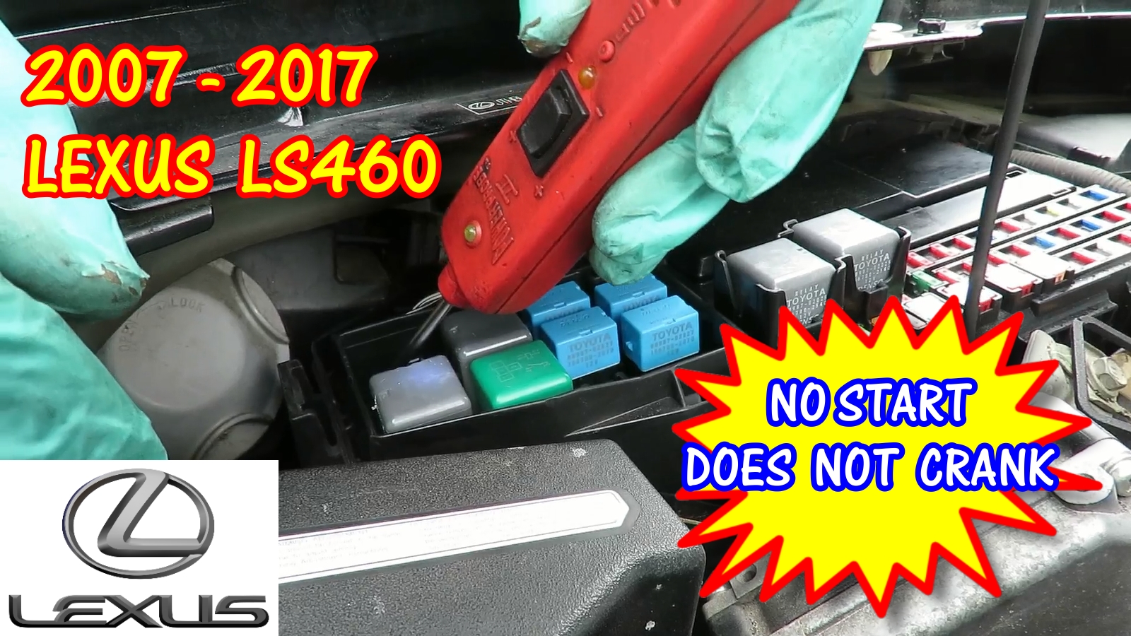 2007-2017 Lexus LS460 Does Not Start Does Not Crank