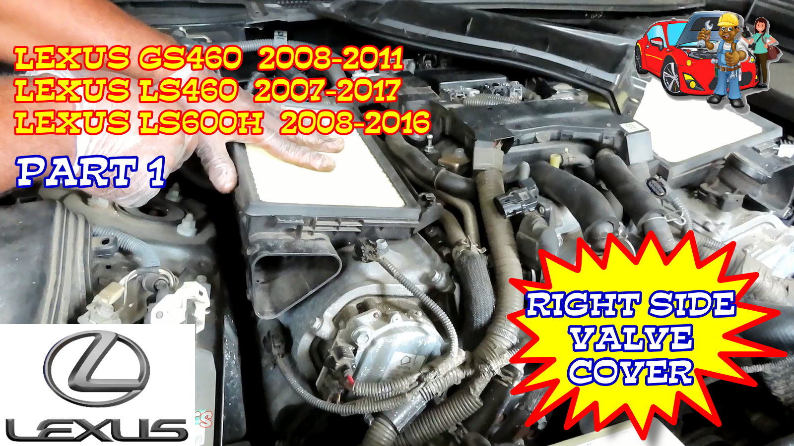 Lexus LS460 GS460 LS400h Right Side Valve Cover Gasket Replacement Part 1