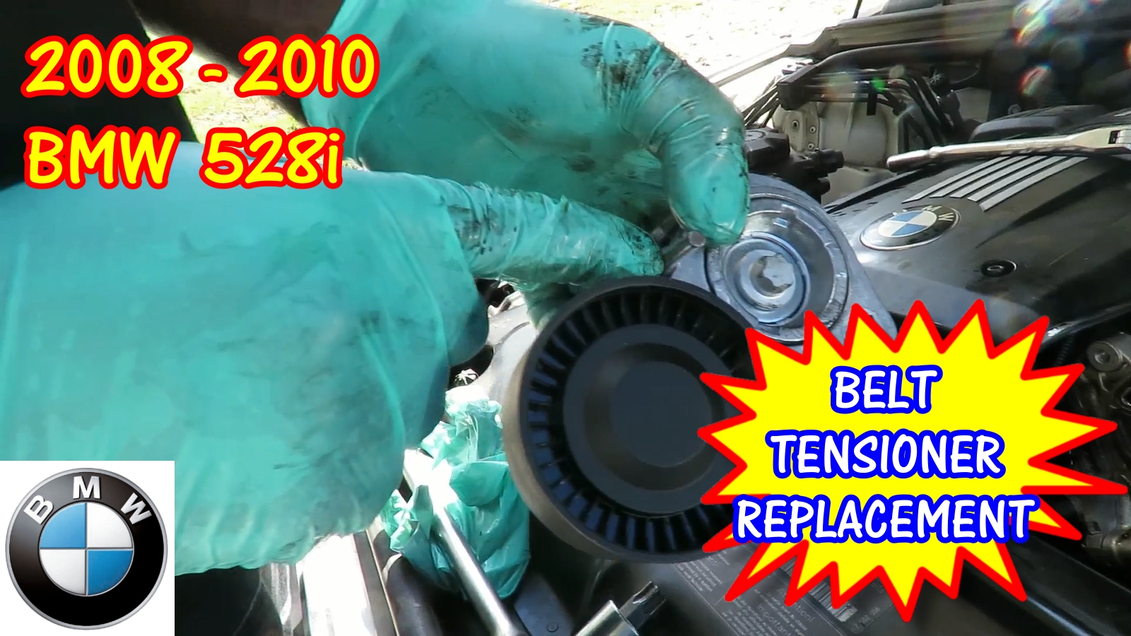 BMW 325i 325xi 328i 328xi 528i 528xi 530i 530xi x3 z4 Belt Tensioner Replacement