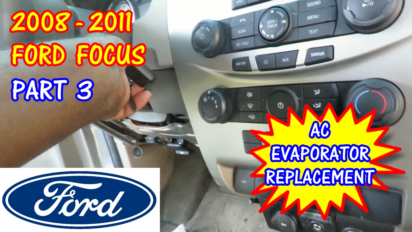 Ford Focus AC Evaporator Core Replacement 2008-2011 - Part 3