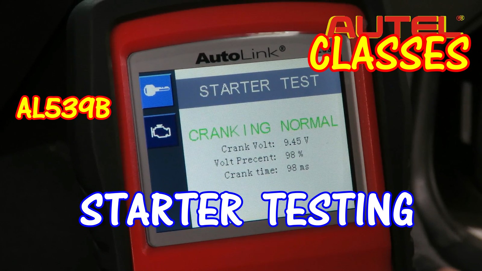 How To Test Your Starter Using The Autel AL539B