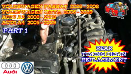 Volkswagen Passat Jetta Audi A3 A4 Rear Timing Chain Replacement - Part 1