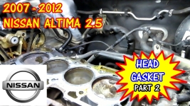Nissan Rogue Nissan Altima Nissan Sentra Head Gasket Replacement. Part 2