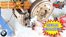 BMW 525i 535xi 528i 528xi 530i 530xi 535i 535xi Rear Brake Pads Replacement