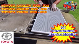 Toyota Avalon Camry Venza AC Condenser Replacement