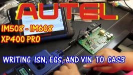 Autel IM508 IM608 XP400 PRO Writing The EGS ISN, And VIN Into A CAS3